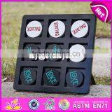 2017 New Design Children Educational Wooden Noughts and Crosses Game W01B036 thumbnail-2