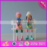2016 New Design Desktop Wooden Small Craft Doll W02A143 thumbnail-2