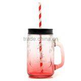 The Glass 500ml Fashional Vintage Mason Glass Drinking Jar thumbnail-4