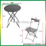 3 PC Foldable Outdoor Bistro Set thumbnail-2