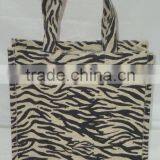 Animal Printed Jute Shopping Bag thumbnail-1