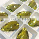 Tear Drop Flat Back Crystal Sew on Stone Glass Rhinestone for Jewelry Making thumbnail-2