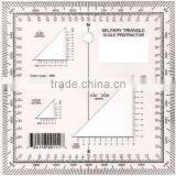 Kearing Chinese Manufacture Military Protractors Transparent Plastic Square Protractor #KMP-2 thumbnail-1