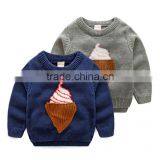 Children Boys Ice Cream Cotton Sweater Long Sleeve and O-neck for Winter thumbnail-1