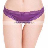 Lace Transparent Thong Bikini Embroidery Cotton Mature Women g String Underwear thumbnail-5