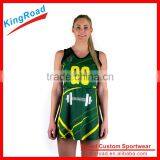 New Style Custom Sublimation Basketball Jersey Netball Dress Cheap Netball Uniforms thumbnail-2