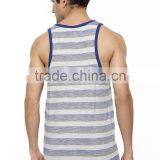 Mens Slub Striped in Bulk Vests With Pocket Wholesale thumbnail-2