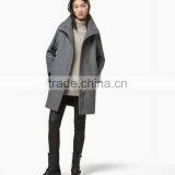 Grey Color Stylish Design Lady Coat thumbnail-3