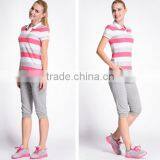 New Product Fashion Professional Wholesale Women Short Sleeve Polo Shirt thumbnail-2