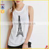 Paris Printing Tank Top Selling Products 2015 in thumbnail-1