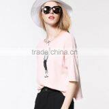 2016 New Fashion Half Sleeve Casual Women T-shirt Wholesale thumbnail-2