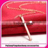 Creative Rose Gold Cross Pendant Necklace thumbnail-1