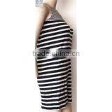 Seamless Stripe Knitted Fashion One Piece Dress Pattern thumbnail-2