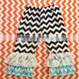NWT CHEVRON GIRLS RUFFLE CAPRI/PANTS STRIPE thumbnail-1