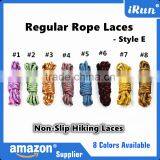 Top Quality To Sale Non-Slip Hiking Rope Laces - Runner Hiker Sneaker Yeezy Rope Shoelaces - Retail Packaging - Purple/Blue/Pink thumbnail-5