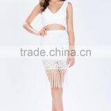 Hottest Crochet Party Skirts Women Skirt Design With Falling Fringe thumbnail-2