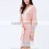 Relaxed Fit Wrap Front Comfortable Bamboo Bathrobe Wholesale Luxury Bathrobe thumbnail-3