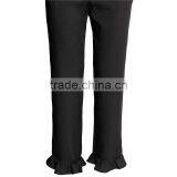 Summer Ankle-length Frill Trousers Woven Women Slacks thumbnail-6