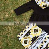 Baby Girls Clothes FALL/Winter Kids 3 Pieces Scarf Aztec Pant Sets Girls Hot Sell Boutique Clothes Kids Suit thumbnail-4