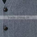 Top Selling High Quality Customed Printing Mens Grey Cardigan Mens Sweater Design With Buttons Closure thumbnail-5