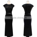 Fashion Elegant Dresses Women Long Sleeveless Party Evening Gown Dress 2016 thumbnail-3