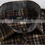 Cotton Long Sleeve Plaid Thick Mens Shirts thumbnail-4
