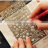 Multifunctional Metal Bookmark Ruler /Planner,Scrapbooking Templates thumbnail-1