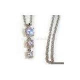 Sell 3 Cz Pendants Necklace thumbnail-1