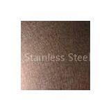 Vibration Finish Ti-coating Bronze Colored Stainless Steel Decoration Sheet thumbnail-1