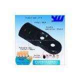 Black Electrophoresis Pipe Rack Metal Joint Bracket for Plastic Coated Pipe Rack JY-6