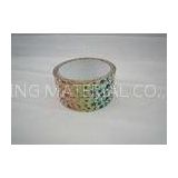 38mm x 66m Clear Low Noise Custom Printed Packing Tapes For Sealing