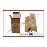 E / F Flute Custom Folded Corrugated Paper Box , White / Brown Cartons Packing Boxes in Shop