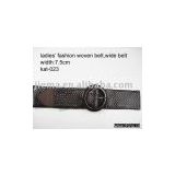 fashion ladies Woven belts with Myrlene (mens belts)