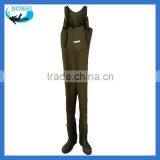 grey breathable neoprene fly fishing waders