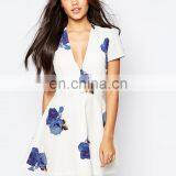 2015 Hot Sale Shorts Sleeve Guangzhou Wholesale Latest Fashion Casual Dresses for Lady thumbnail-1