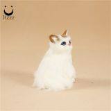 ITZZZ Realistic Life Size Simulation Sitting Cat Furry Animal With Plastic Cat Photography Props thumbnail-3