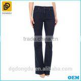 OEM Service Classical 100% Cotton Denim Jeans Trousers Lady Bell-bottoms Pants thumbnail-1
