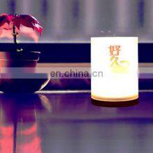 Aluminum Decorative Hotel Table Lamp Outside Cordledd Rechargeable Bar Table Light With Usb