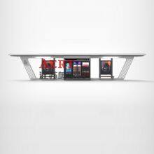Student Rolling System Bus Stop Intelligent Bus Stop Kiosk Advertising Light Box Factory thumbnail-3