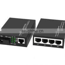 Gigabit Optic Fiber Media Converter SFP Optional 10/100/1000M 1 Fiber Port + 4 RJ45 Port 1PO and 4PE thumbnail-3