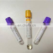 Plasma Vacuum Blood Collection Tube PET and Glass Material Purple Cap 4ml EDTA K2 K3 Tube thumbnail-3