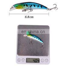 70mm 4g Hard Bait Minnow Wobbler Laser Fishing Lure Molds Fishing Lure Minow thumbnail-3