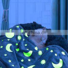 Wholesale Custom Plush Cozy Pet Rug Plush Foldable Luminous Dog Blanket thumbnail-1