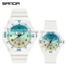 Sanda 6011L 6019G New Mens Ladies Quartz Wrist Watches Luminous Water Proof Fashion Couple Watch Set