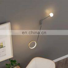 Nordic Restaurant Long Pole Wall Lamp Modern Living Room Background Wall Light Long Arm LED Reading Lamp thumbnail-1