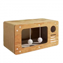 MEOW LOVE New Pet Toys Corrugated Paper Material Wear Resistant Cat Scratch Board Double Storey Cat House Pet Products thumbnail-2