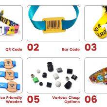 Customized Accessed Control Wooden Woven NFC Bracelet Contact Cashless Payment RFID Woven Wristbands Bracelet thumbnail-3