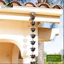 Rain Chimes for Corridor Pavilions and Drainage Chains for Parks, Finished Metal Rain Chains thumbnail-1