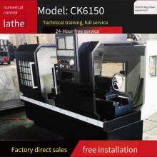 Cnc Lathe 6150, Horizontal Cnc Lathe With Hard Rail and Flat Bed 6150 thumbnail-1