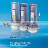 Household 3 stage water purifier water filter system RY-CT-C6